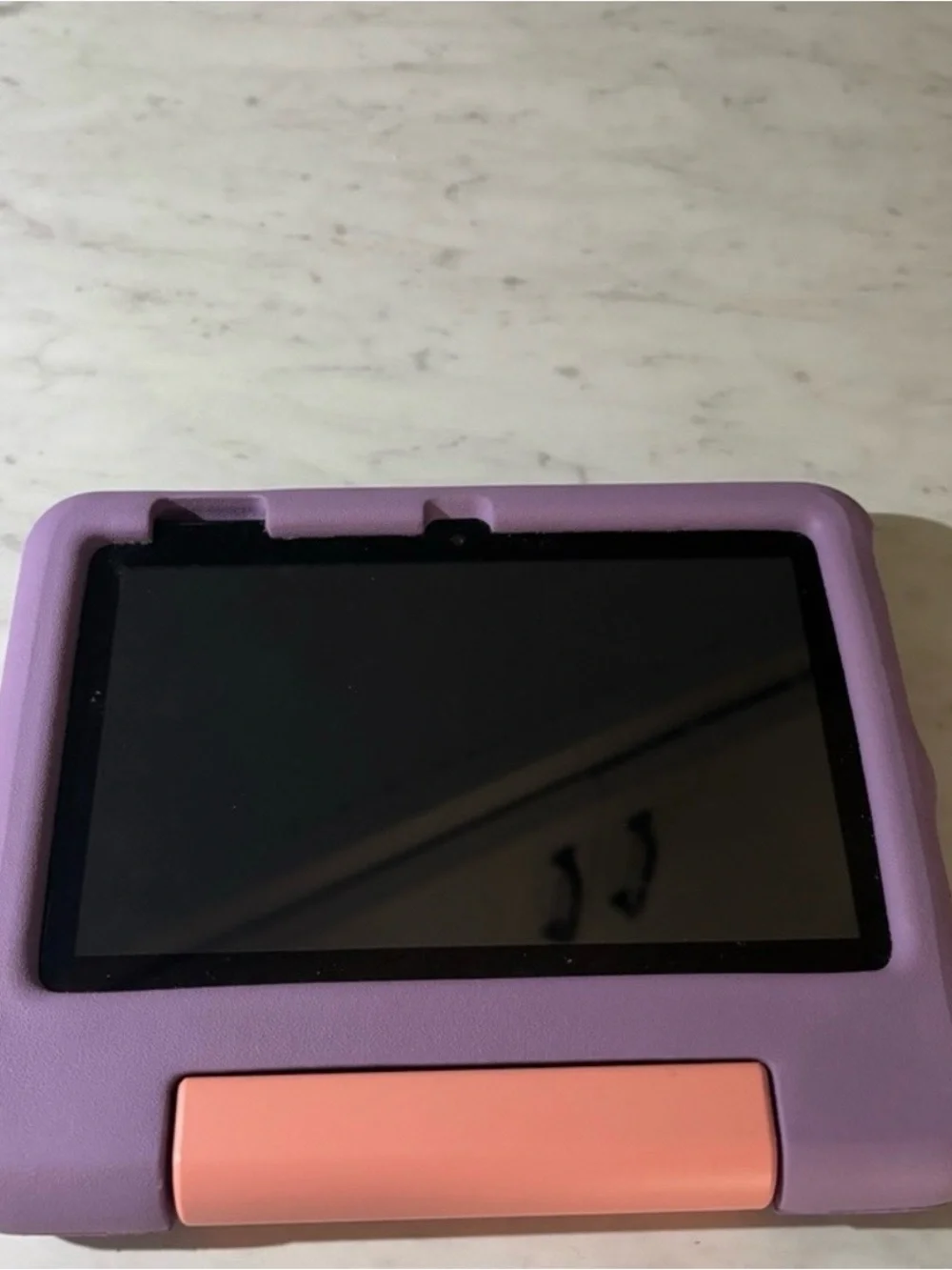 Kids Tablet Protective Case in Purple with Pink Stand